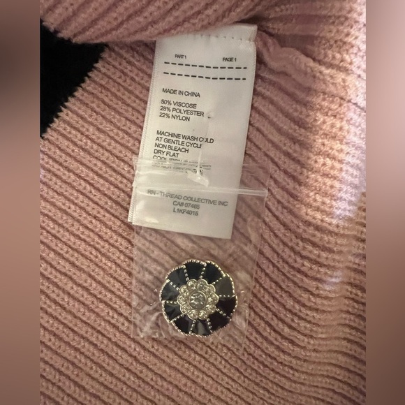 Laundry By Shelli Segal Colorblock Cap Sleeve Polo Sweater Sz S NWT - Picture 4 of 4